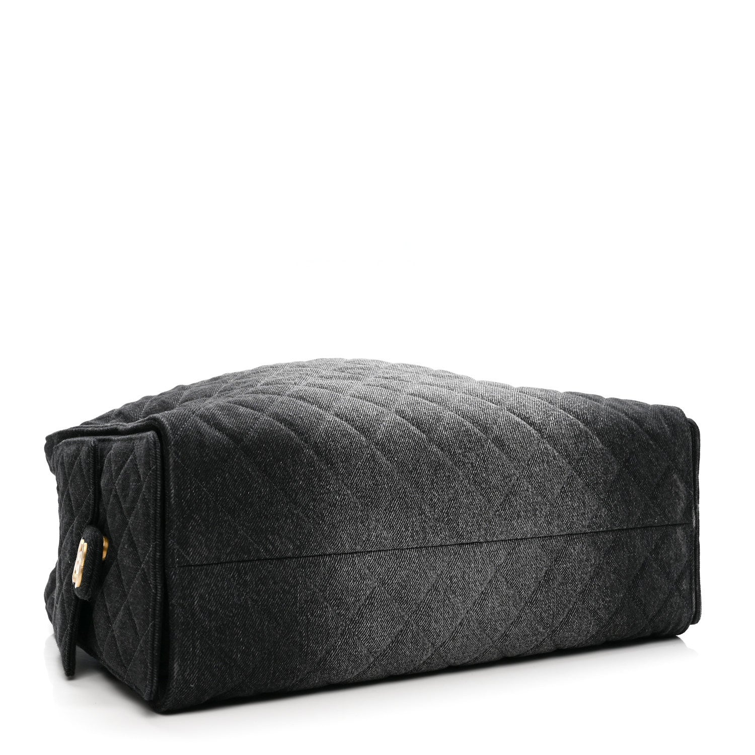 Chanel Washed Denim Quilted Large Chanel 25 Handbag Black 1659105