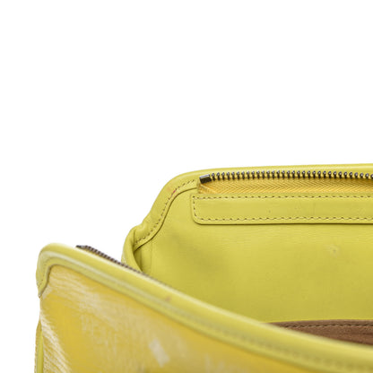 MCM Visetos Embroidered Flower Hummingbird Tote Yellow 12 of 20