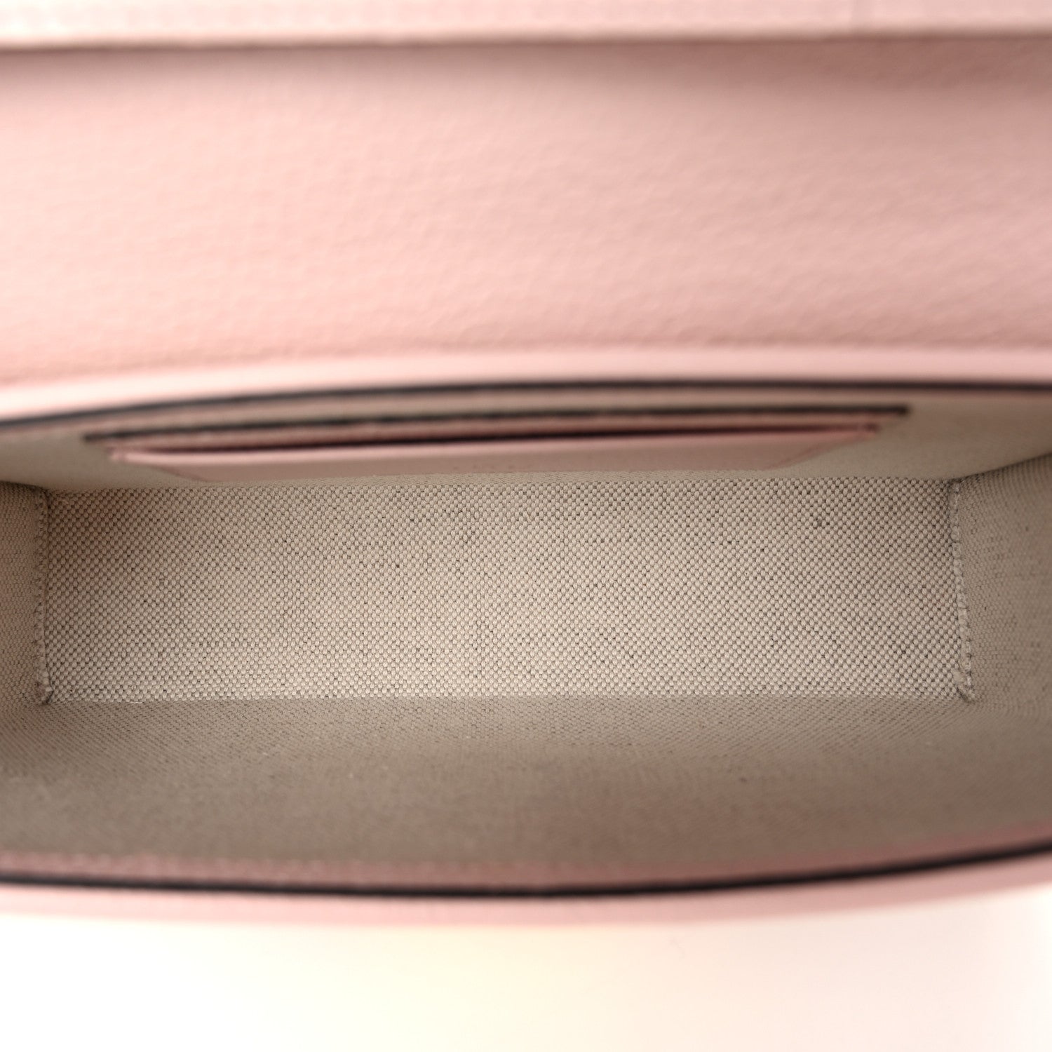 Gucci Monogram Jumbo GG Textured Dollar Calfskin Mini Padlock Top Handle Shoulder Bag Beige Perfect Pink 5 of 10