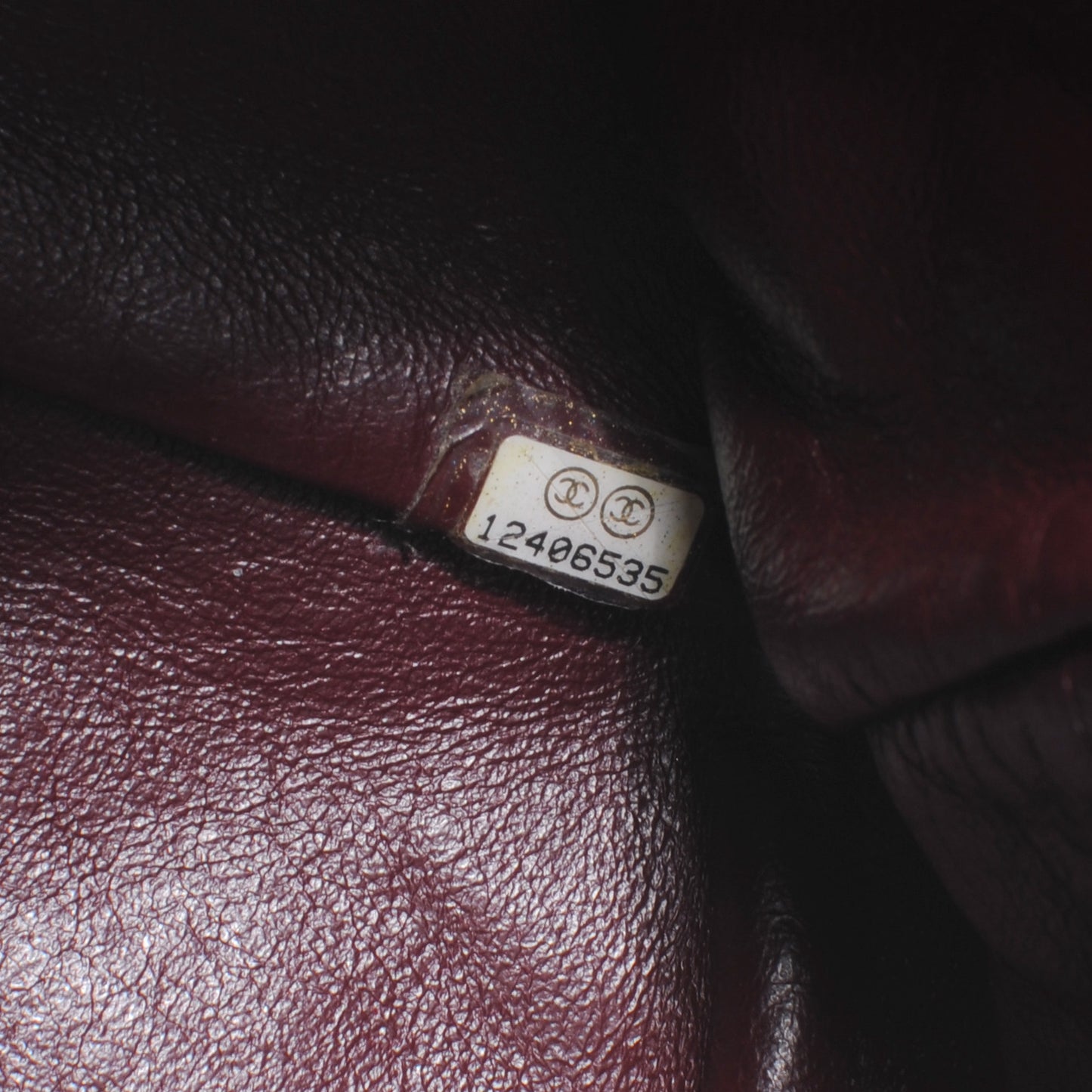 Lambskin Jumbo Single Flap Dark Red