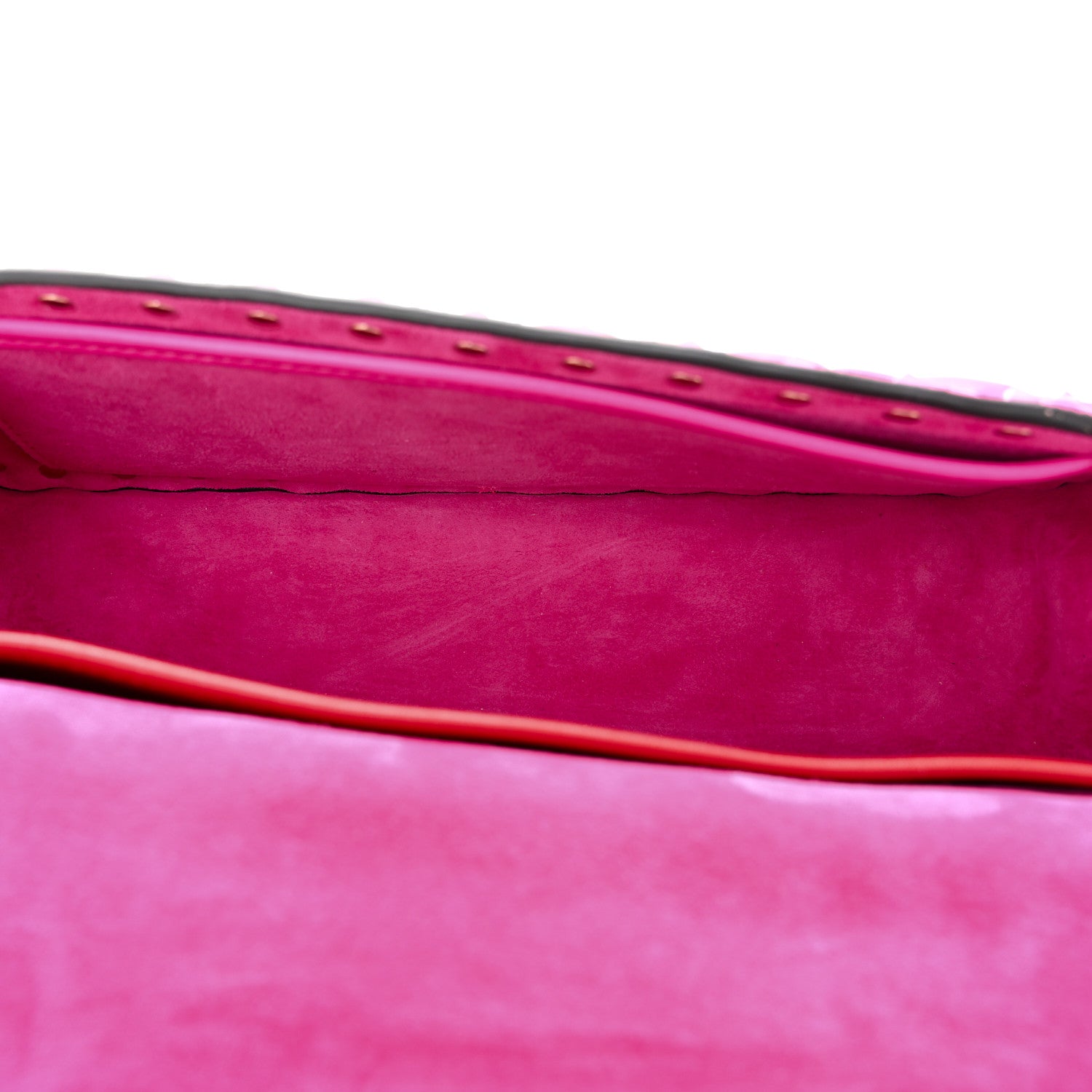 Valentino Garavani Calfskin Lacquer Monochrome Small Rockstud Spike Convertible Shoulder Bag Pink PP 5 of 9
