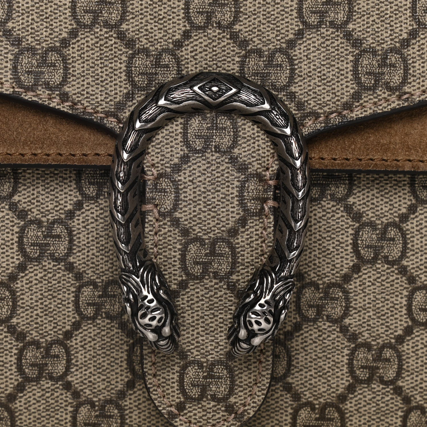 Gucci GG Supreme Monogram Mini Dionysus Shoulder Bag Taupe 8 of 13