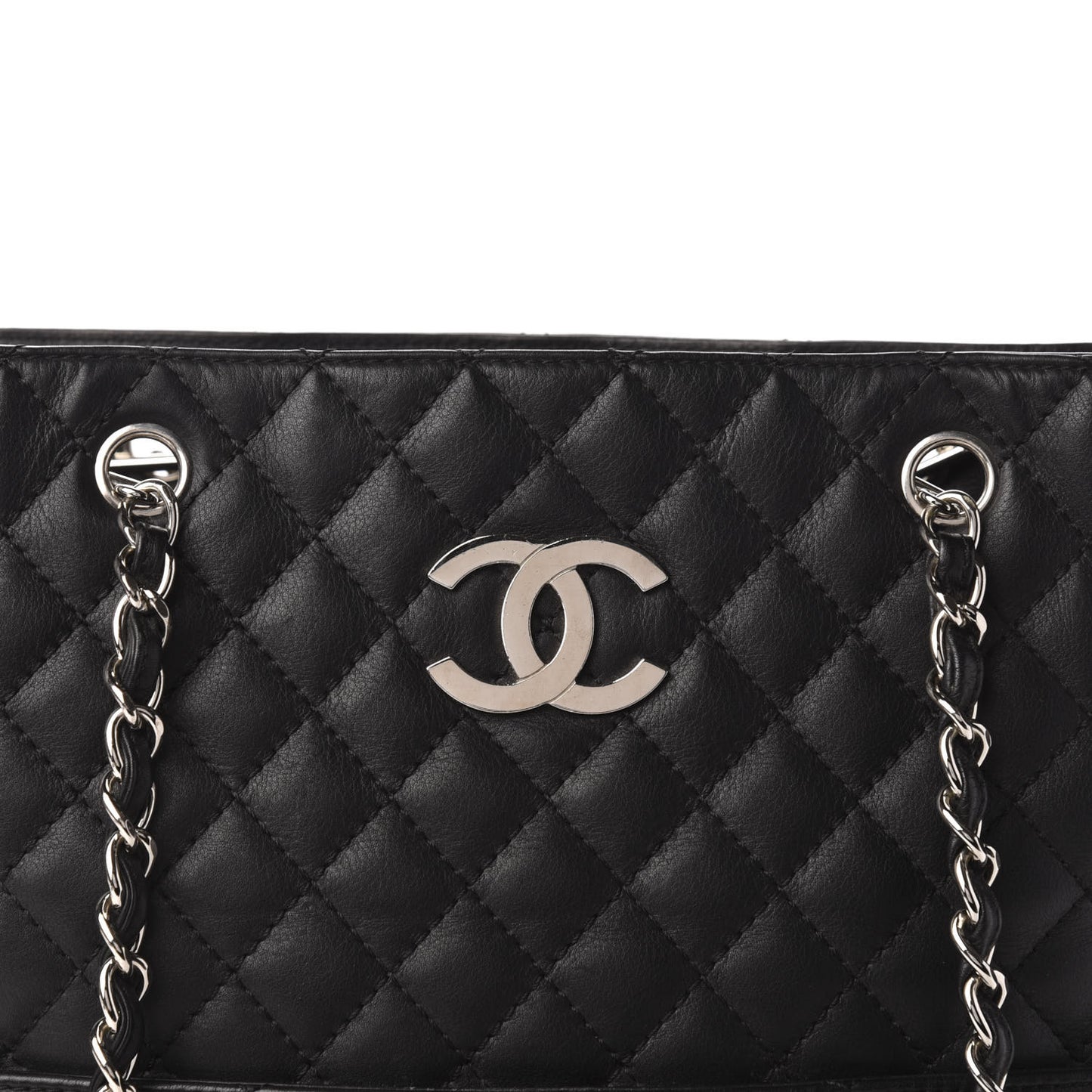 Calfskin Quilted In The Business North South Tote Black