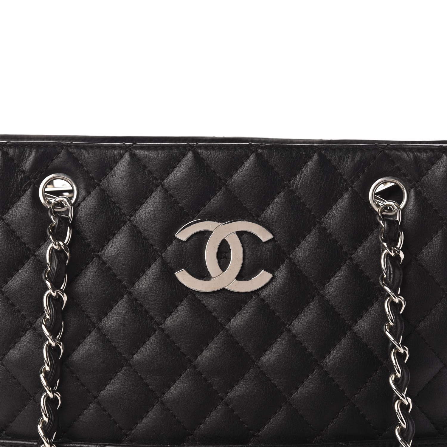 Chanel Calfskin Quilted In The Business North South Tote Black 12 of 12