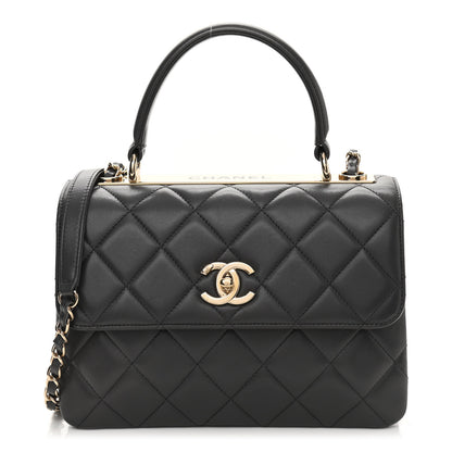 Chanel Lambskin Quilted Small Trendy CC Flap Dual Handle Bag Grey 1 of 13
