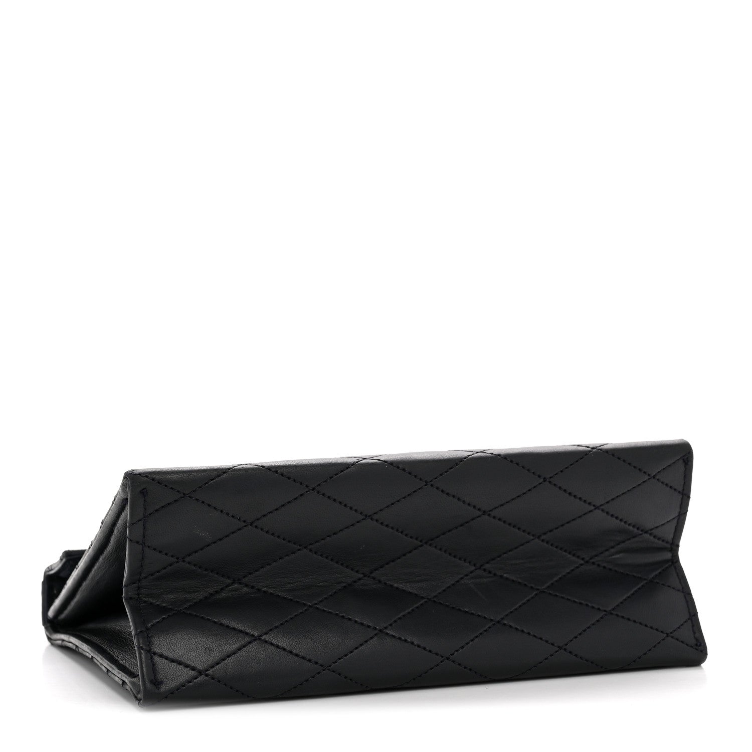 Chanel Lambskin Diamond Stitch Envelope Single Flap Black 4 of 12