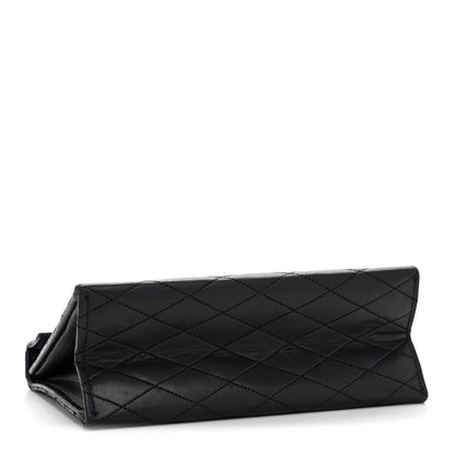 Chanel Lambskin Diamond Stitch Envelope Single Flap Black 4 of 12