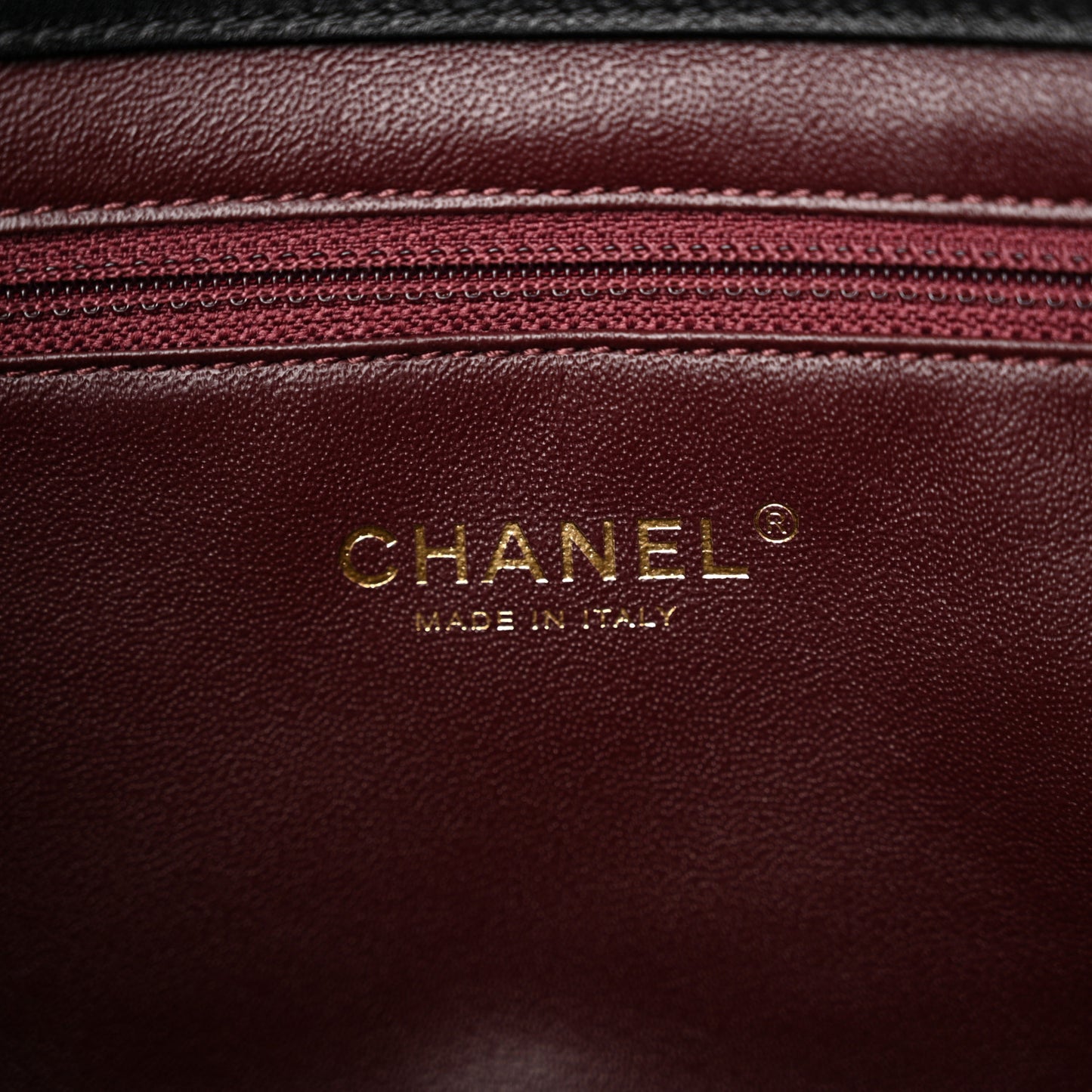 Lambskin Quilted Medium Diamond CC Flap Black