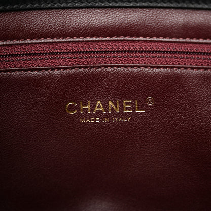 Chanel Lambskin Quilted Medium Diamond CC Flap Black 6 of 12
