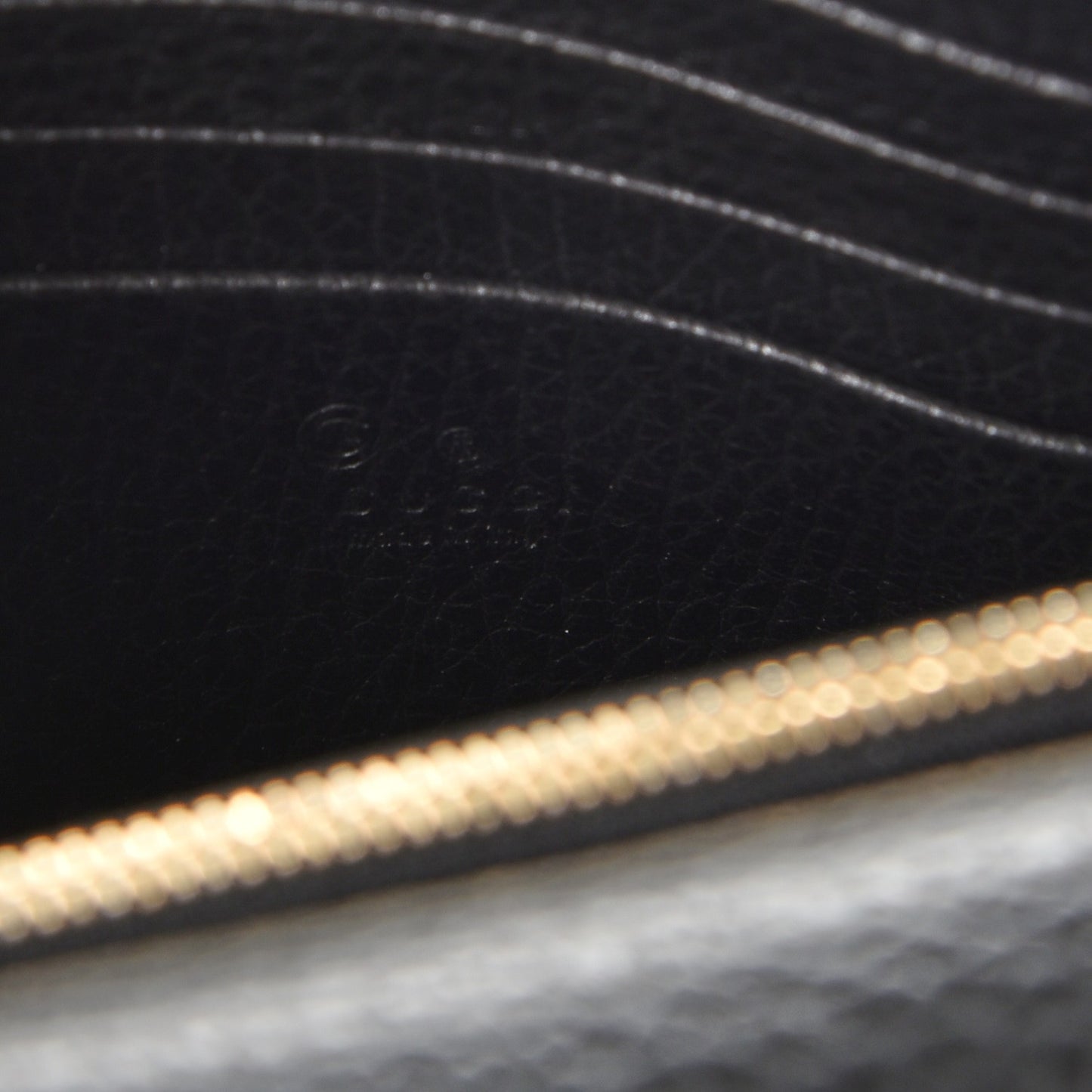 Dollar Calfskin Medium Betty Chain Wallet Black