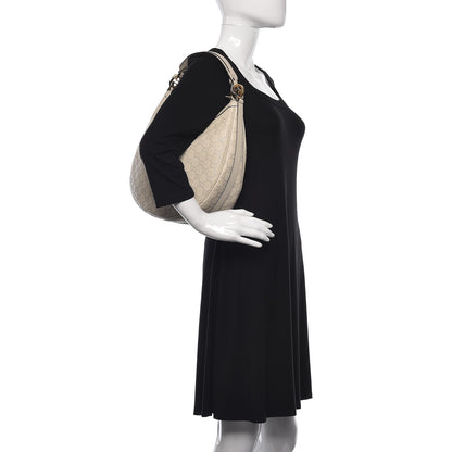 Gucci Guccissima Medium GG Twins Hobo Off White 2 of 10