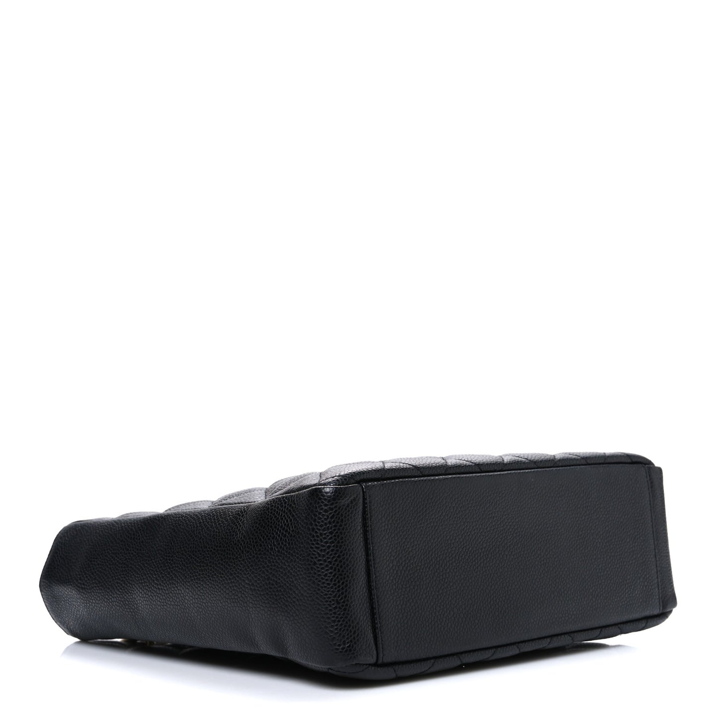 Caviar Quilted Petit Shopping Tote PST Black