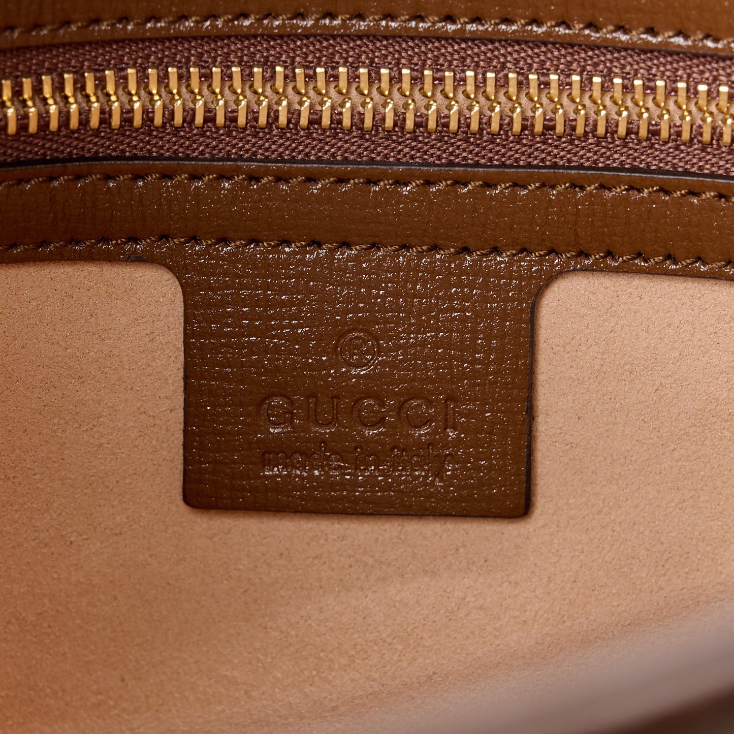 GG Supreme Monogram Azalea Calfskin Web Small Jackie 1961 Hobo Beige Ebony Brown Sugar