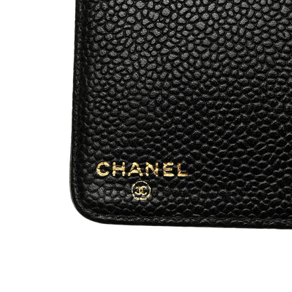 Chanel Caviar CC Medium Ring Agenda Planner Black 6 of 9