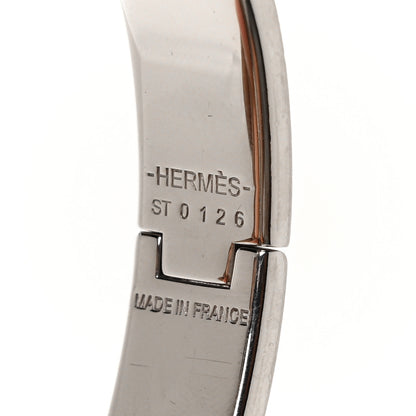 Hermes Enamel Narrow Clic Clac H Bracelet PM Gris Orage 4 of 4