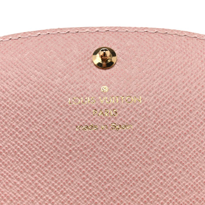 Louis Vuitton Damier Ebene Caissa Wallet Rose Ballerine 6 of 7