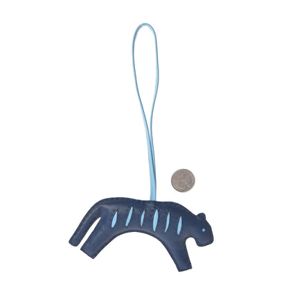 Hermes Milo Lambskin Rooroo Bag Charm Pain D'Epice Bleu de Malte Celeste 2 of 4