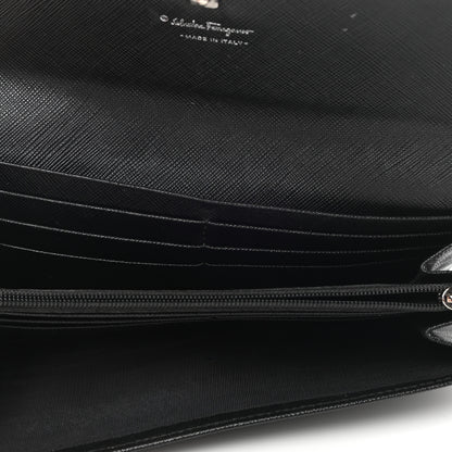 Salvatore Ferragamo Grained Calfskin Wallet Black 5 of 8
