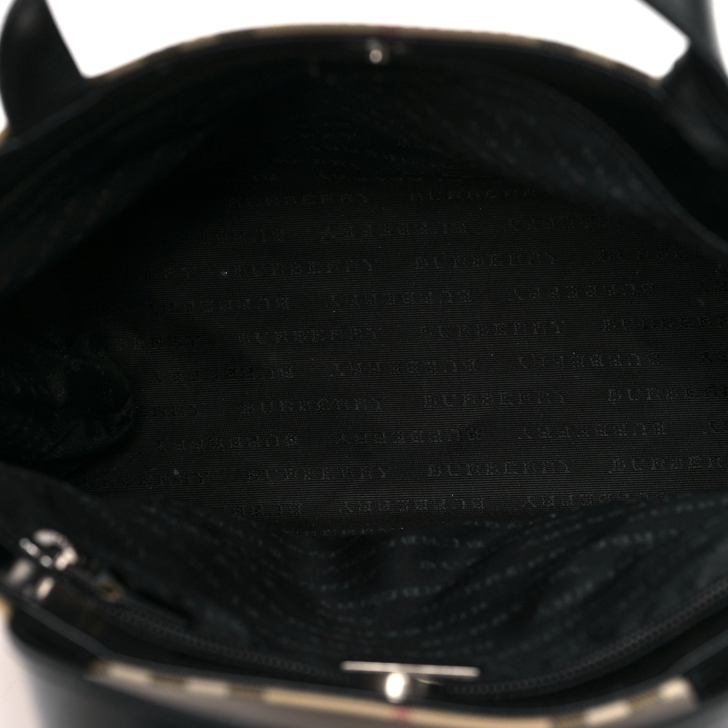 Canvas House Check Small Tote Black