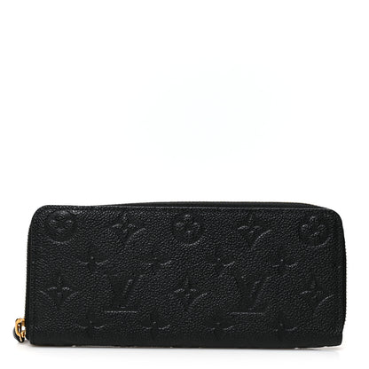 Louis Vuitton Empreinte Clemence Wallet Black 1 of 7