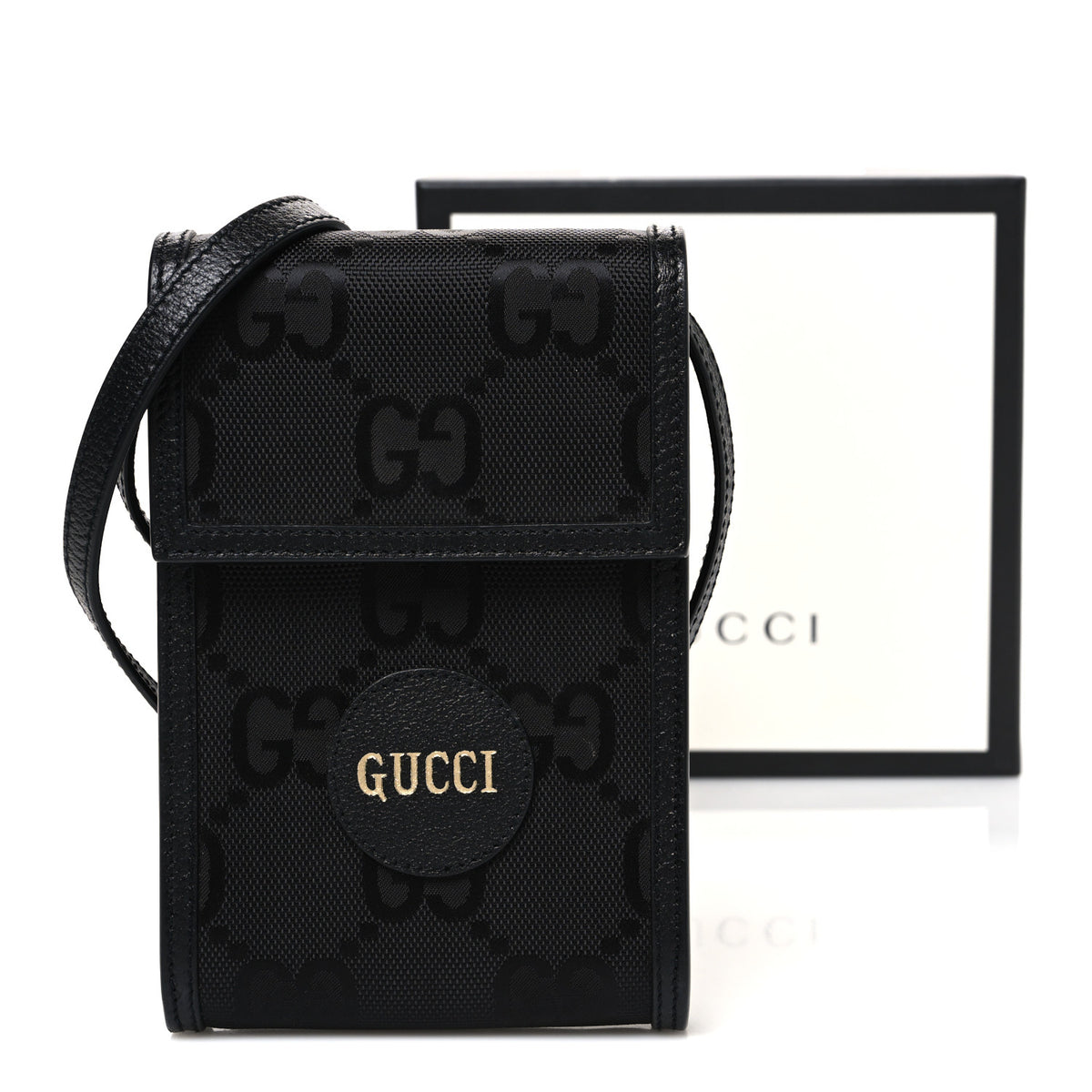 Gucci Econyl Nylon Monogram Off The Grid Crossbody Bag Black 11 of 11