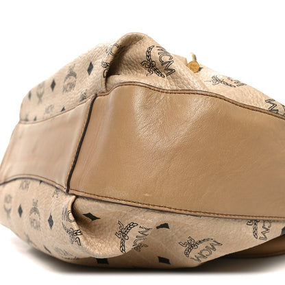 MCM Visetos Medium Drawstring Shopper Beige 10 of 10
