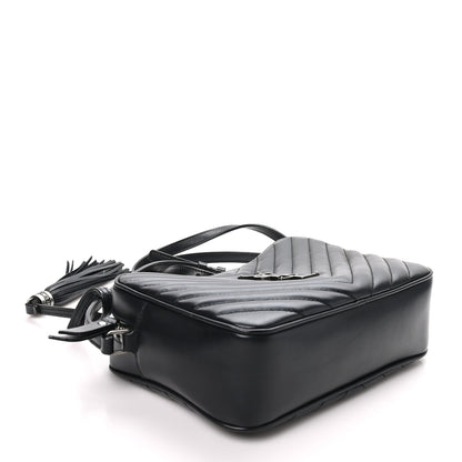 Saint Laurent Calfskin Matelasse Monogram Lou Camera Bag Black 4 of 10