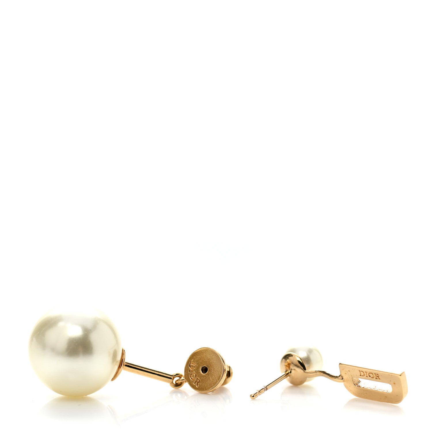 Christian Dior Pearl My ABCDior D Tribale Earring Gold 3 of 4