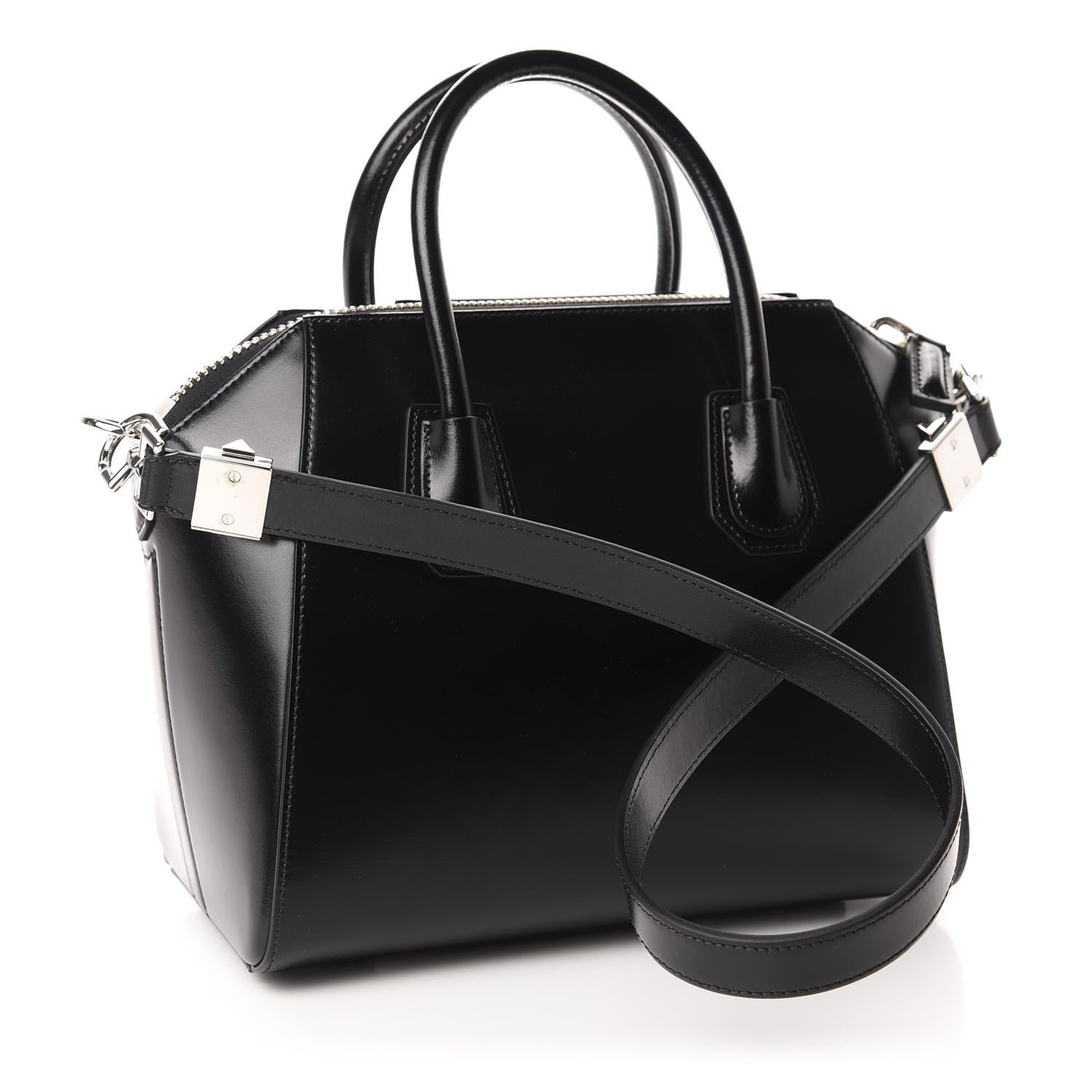 Givenchy Shiny Lord Calfskin Small Antigona Black 2 of 10