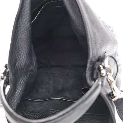 Burberry Calfskin Studded Medium Susanna Hobo Black 5 of 9