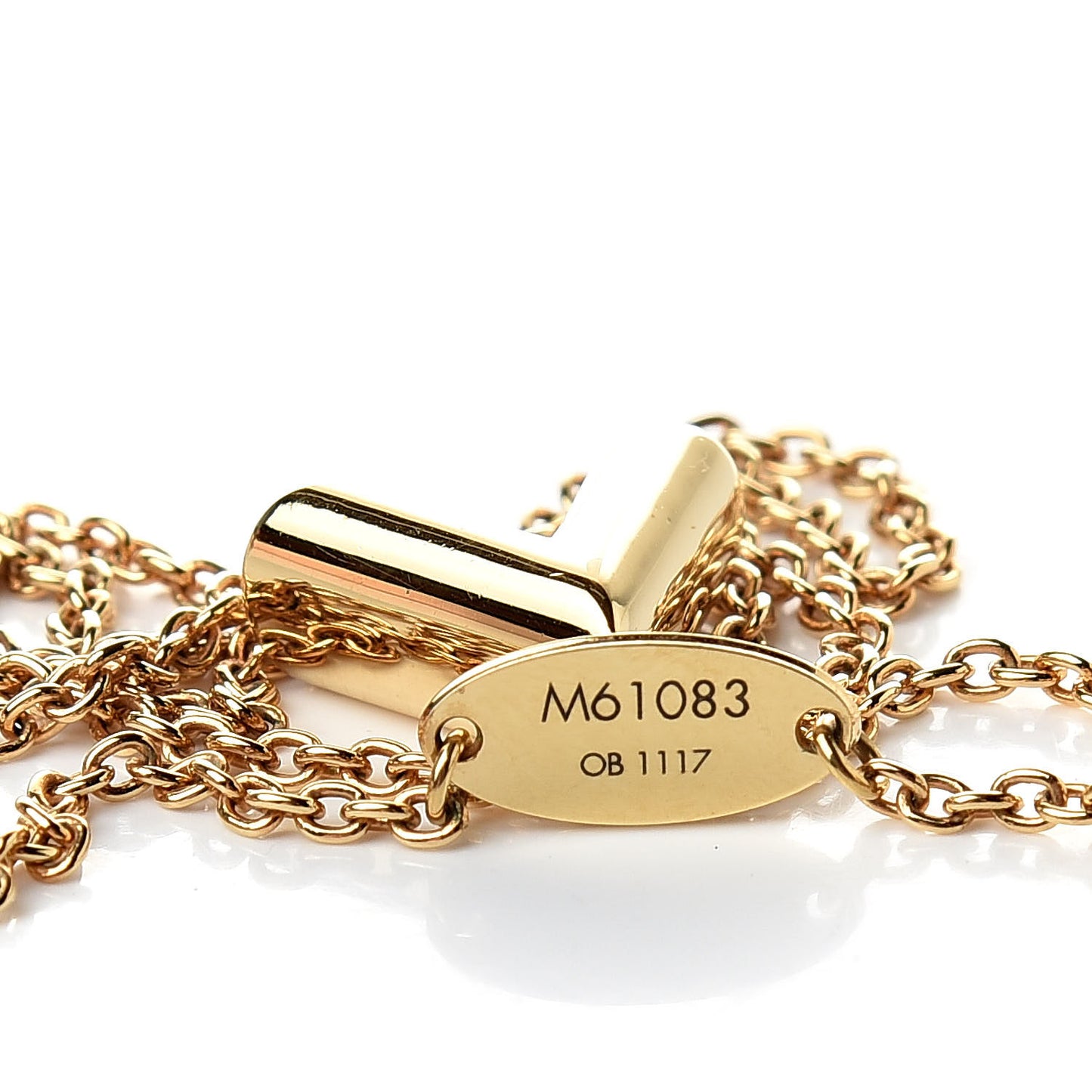 Essential V Necklace Gold