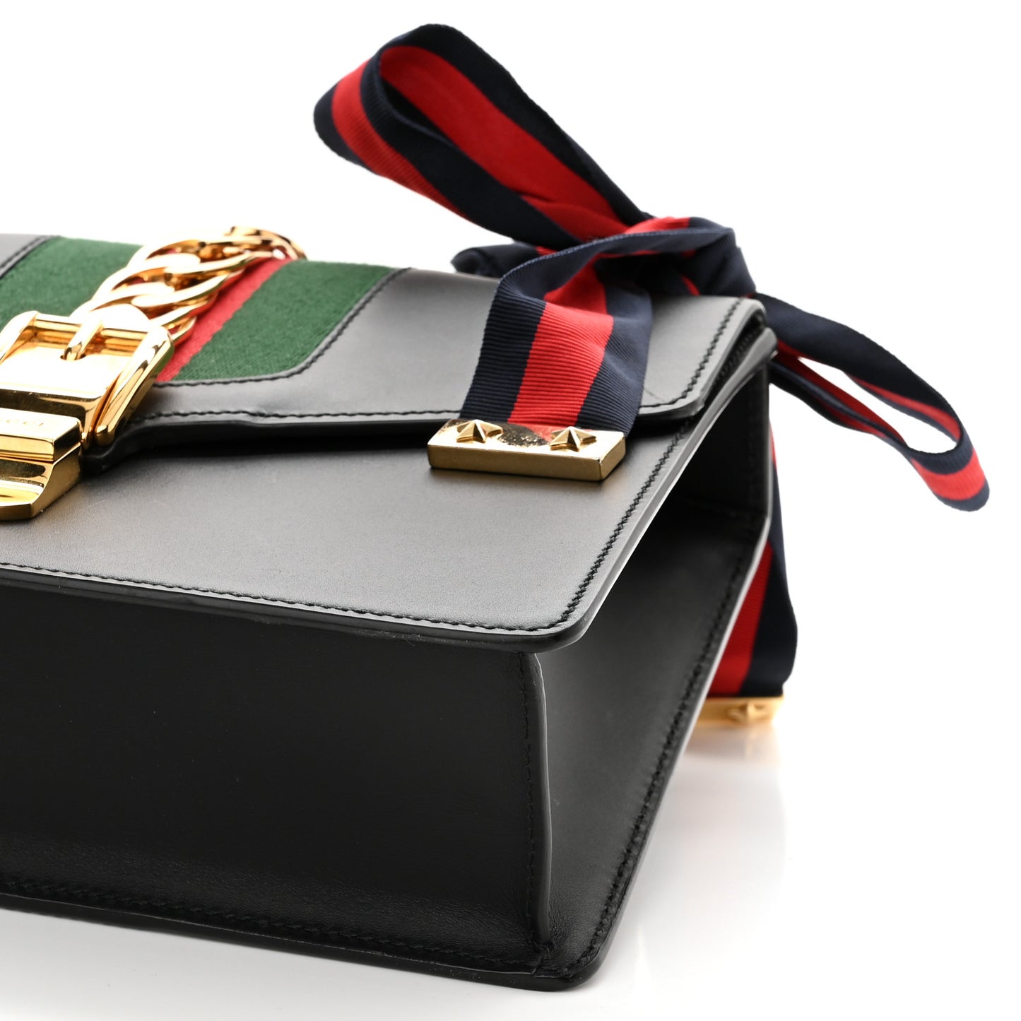 Calfskin Small Sylvie Shoulder Bag Black