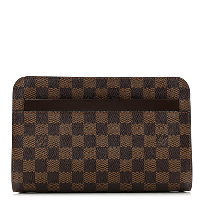 Louis Vuitton Damier Ebene Pochette Saint Louis Clutch 1 of 6