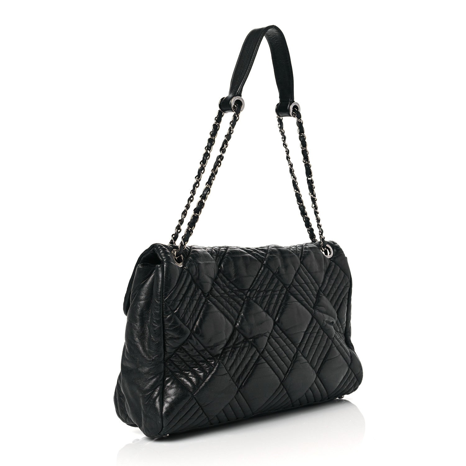 Chanel Lambskin In and Out XL Maxi Flap Black 3 of 10