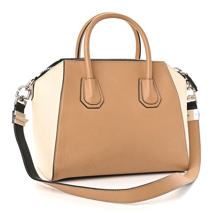 Givenchy Sugar Goatskin Small Bi-Color Antigona Light Beige 2 of 17