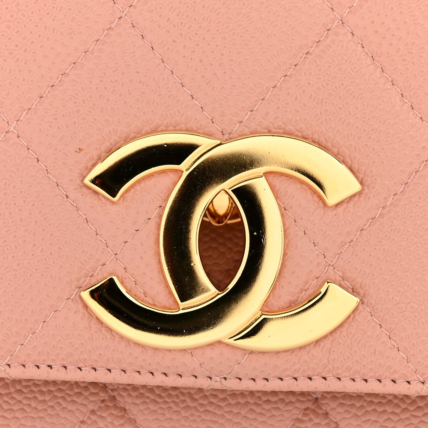 Caviar Quilted XL Jumbo Single Flap Light Pink
