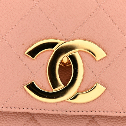 Chanel Caviar Quilted XL Jumbo Single Flap Light Pink 14 of 16