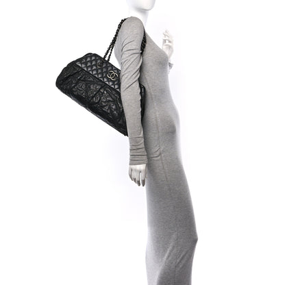 Chanel Iridescent Calfskin Chic Quilt Bowling Bag Black 2 of 11