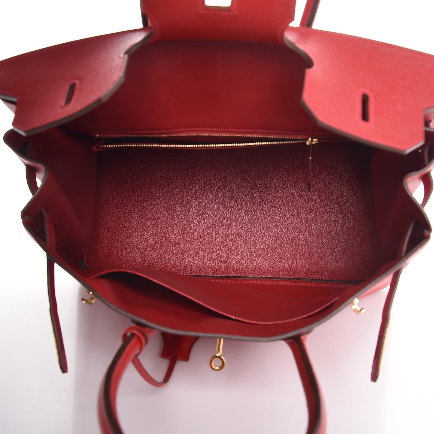 Epsom Birkin 35 Rouge Casaque