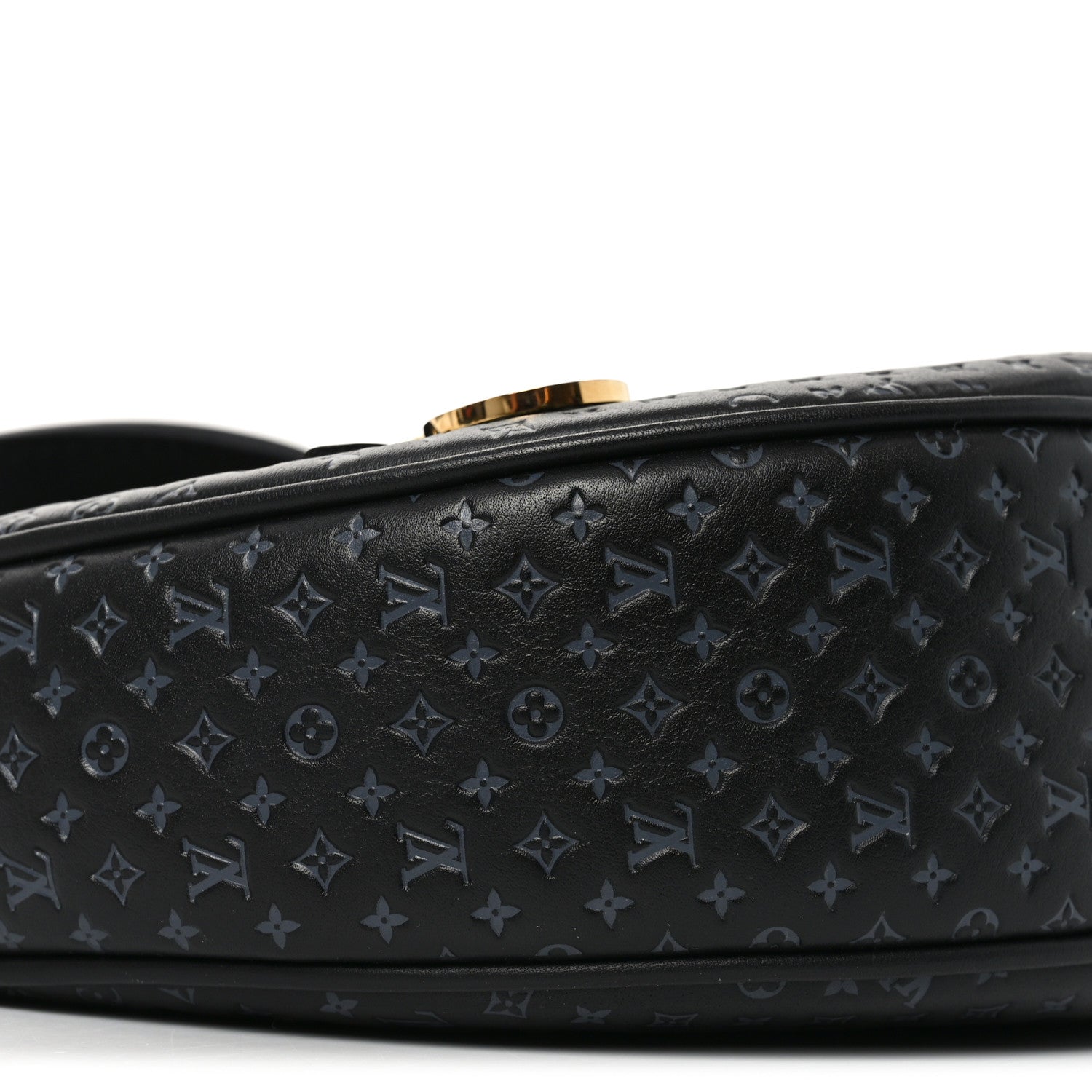Louis Vuitton Calfskin Embossed Monogram Loop Black 8 of 9