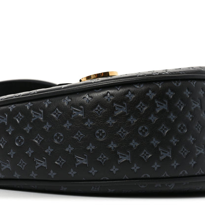 Louis Vuitton Calfskin Embossed Monogram Loop Black 8 of 9