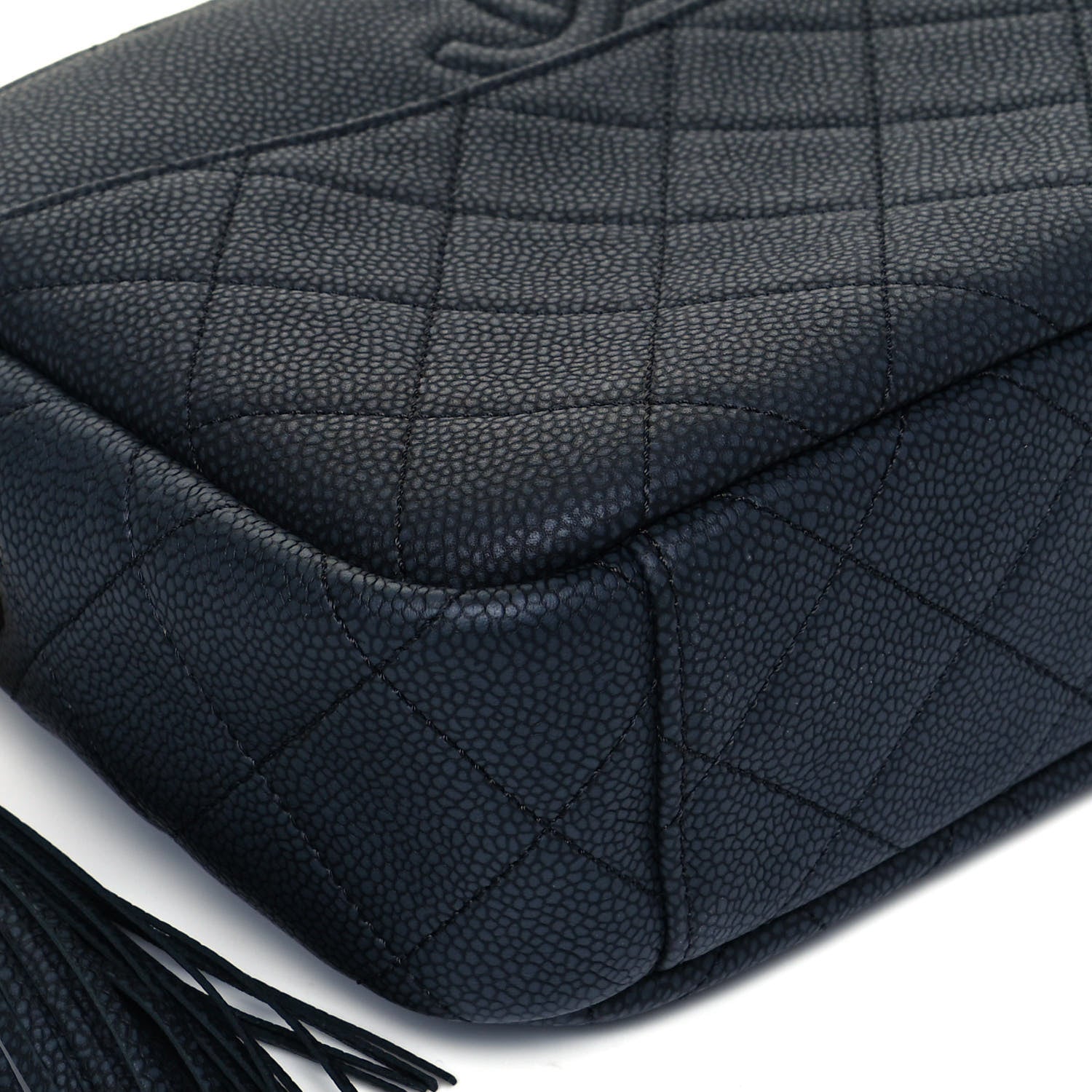 Chanel Caviar Quilted Medium Coco Tassel Camera Case Navy 7 of 8