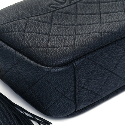 Chanel Caviar Quilted Medium Coco Tassel Camera Case Navy 7 of 8
