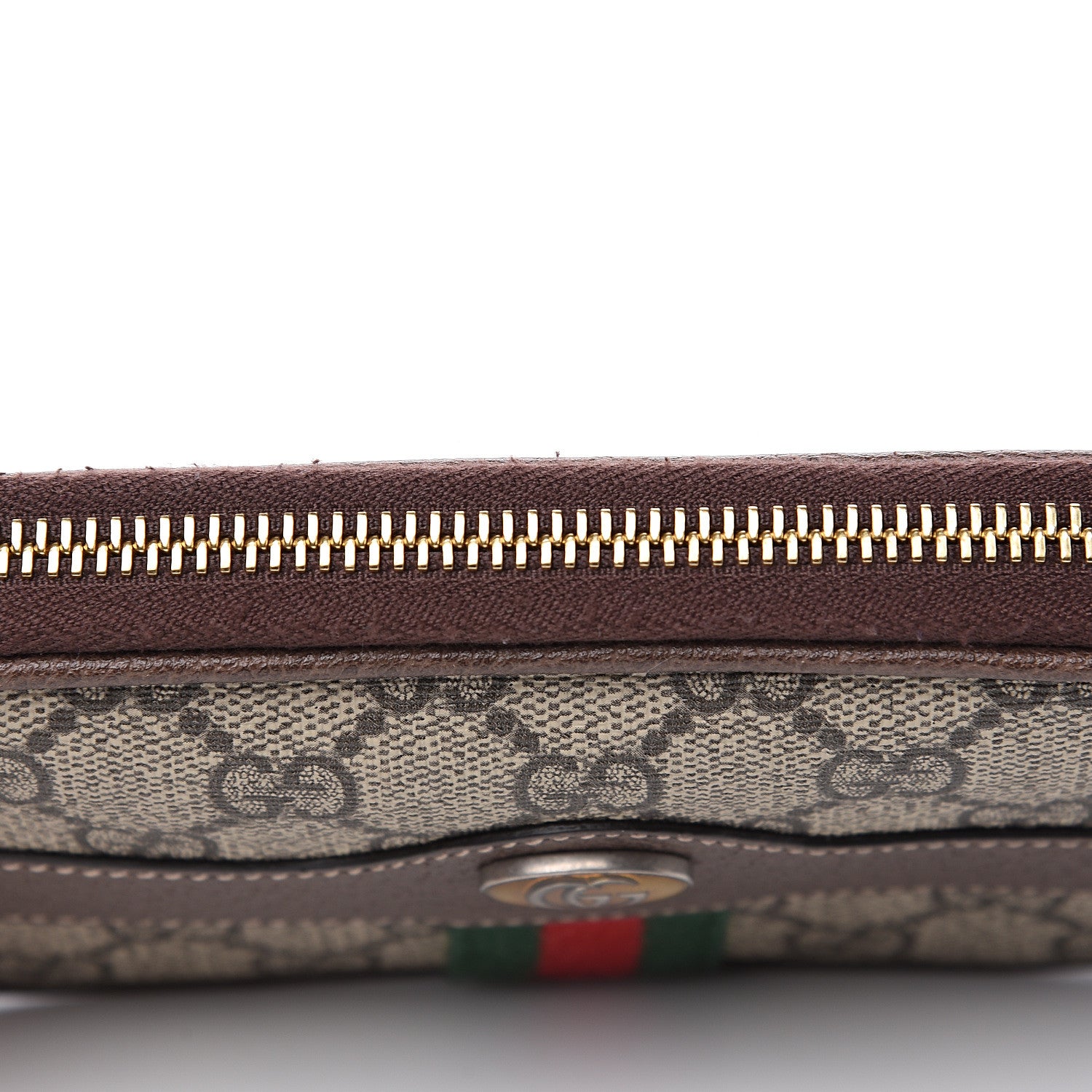 Gucci GG Supreme Monogram Ophidia Phone Case Wristlet Brown 8 of 8