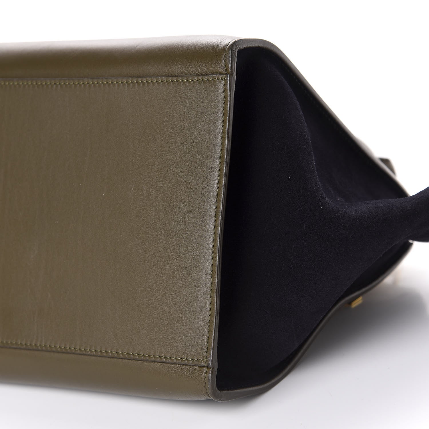 Celine Velluto Calfskin Suede Medium Tri-Color Trapeze 8 of 11