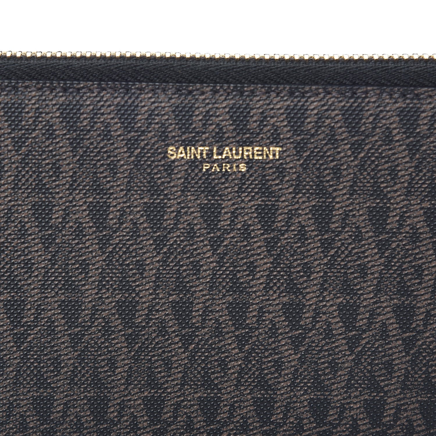 Saint Laurent Toile Monogram Classic Zip Around Wallet Black 8 of 9