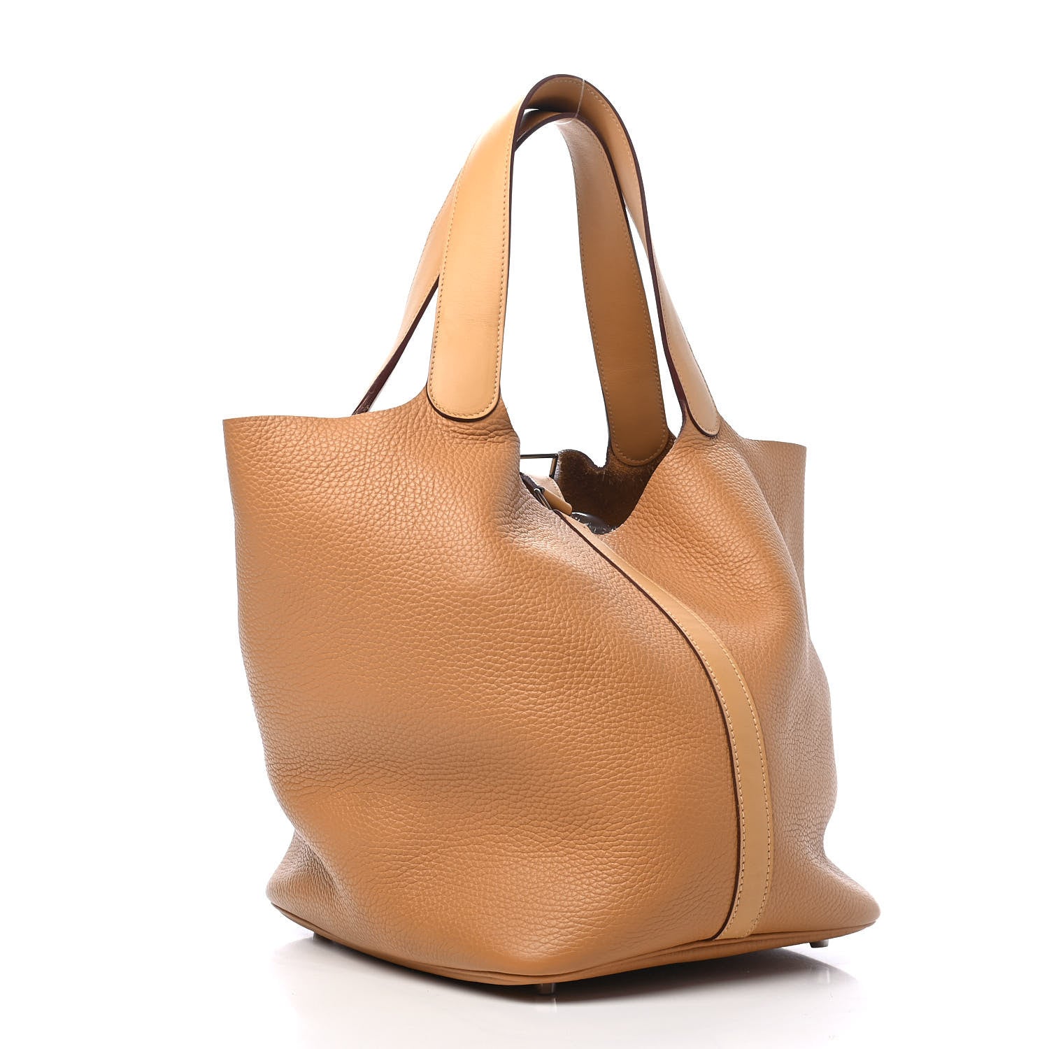 Hermes Taurillon Clemence Swift Picotin Lock 26 GM Caramel 3 of 9