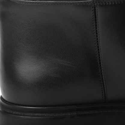 Hermes Calfskin Variation Monochromatic Boots 39.5 Black 8 of 8