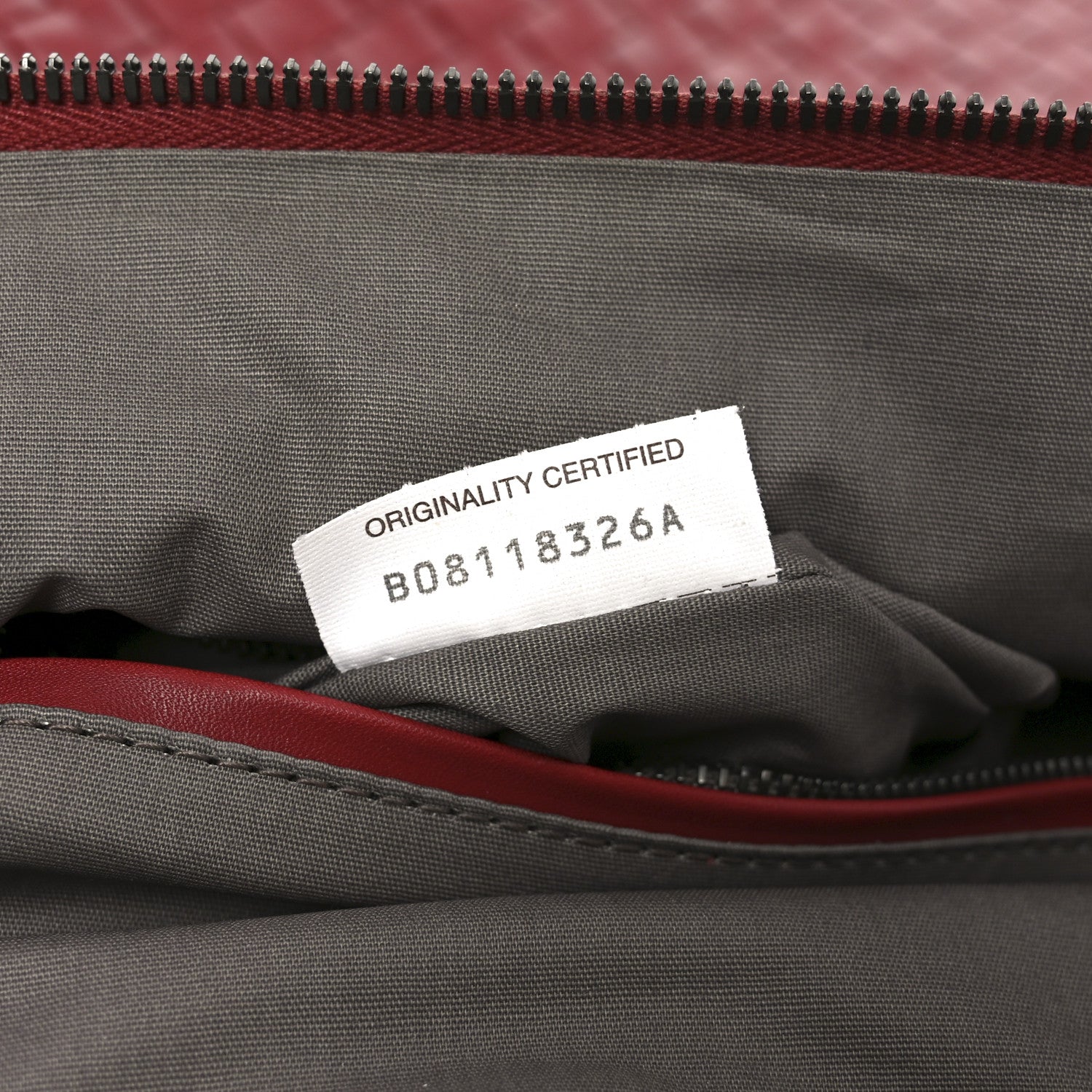 Bottega Veneta Nappa Intrecciato Medium Convertible Tote Burgundy 8 of 11