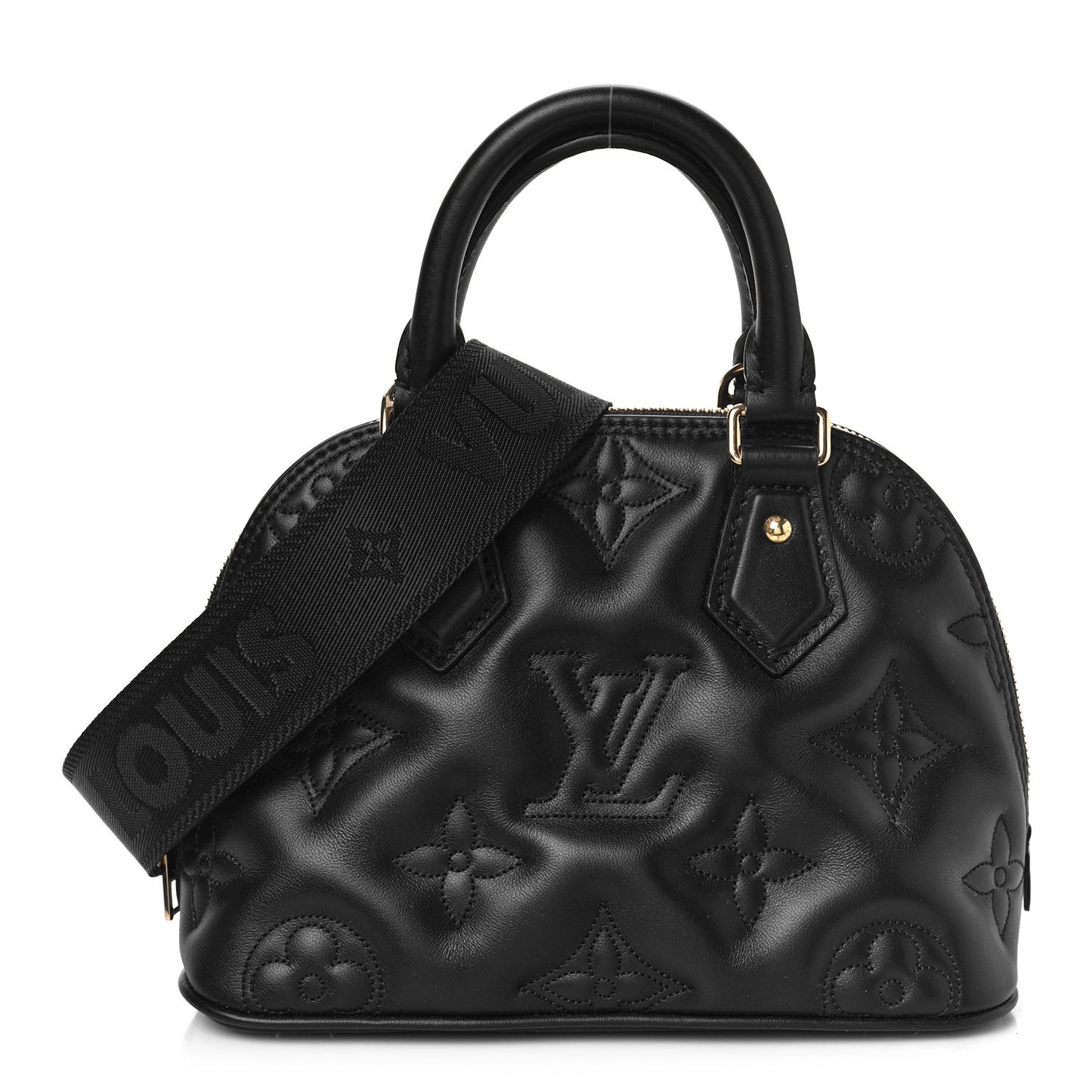 Calfskin Bubblegram Alma BB Black